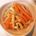 JILLの赤メガネ's cooksnap of when they made もやしと薄揚げと人参のナムル.