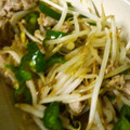 Connie☆K's cooksnap of when they made もやしと豚肉の柚子胡椒炒め.