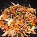 あみぱん＊'s cooksnap of when they made お弁当に！切り落とし牛肉の生姜焼き.