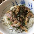 caruga's cooksnap of when they made 絶品漁師飯♫アジのなめろう 漁師丼.