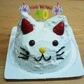 せいたまま's cooksnap of when they made ふんわり可愛いにゃんこのケーキ.