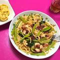 ほーちん♪'s cooksnap of when they made 小松菜とタコの和風パスタ.
