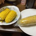 s_105's cooksnap of when they made とうもろこしの茹で方…レンジ.
