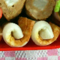 ma___111's cooksnap of when they made ちくわくるくる＠簡単キャラ弁　おかず.