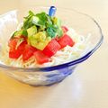 HItom13's cooksnap of when they made トマトとアボカドのさっぱりそうめん.