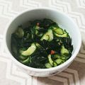クックAZTLSP☆'s cooksnap of when they made きゅうりとワカメの酢の物【梅和え】.