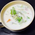 ゆーか1107's cooksnap of when they made ミルク仕立ての味噌バタースープご飯☆.