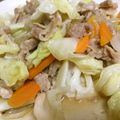 クックZM7G47☆'s cooksnap of when they made 豚こま✿カブ✿白菜✿さっぱり✿梅酢✿炒め.