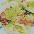 sumiwo's cooksnap of when they made きゃべつとベーコンの味ポン炒め.