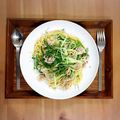 こんな筈じゃなかった's cooksnap of when they made 水菜と豚肉の和風パスタ.