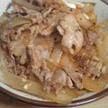 イツムー's cooksnap of when they made 麺つゆで簡単！豚肉と玉ねぎの即席丼.