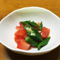 みーはーママ☆'s cooksnap of when they made 安くて簡単！彩りよし！オクラトマト和え.