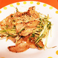 年中ねぼすけ's cooksnap of when they made 水菜と豚肉の味噌マヨネーズ炒め　味噌マヨ.