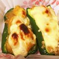 mappy☆'s cooksnap of when they made 残ったカレーで☆ピーマンのオーブン焼き☆.