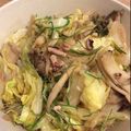 caruga's cooksnap of when they made キャベツ&イカの塩辛炒め.