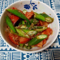 カバゴン's cooksnap of when they made 安くて簡単！彩りよし！オクラトマト和え.