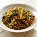 nasubeam's cooksnap of when they made レンジで小松菜と春雨の麻婆風.