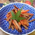 もりあん農園's cooksnap of when they made ニンジンごぼうの甘辛梅炒め＊.