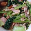 うね子ちゃん's cooksnap of when they made ベーコンとしめじ、小松菜のコンソメ炒め♫.