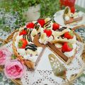 かおりかざり's cooksnap of when they made チョコバナナプリンタルト.