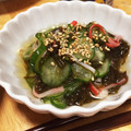 mikutasu's cooksnap of when they made ＊もずくとかにかまの酢の物＊.