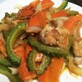 ♪ミチル♪'s cooksnap of when they made 鶏肉×ガリポン☆ゴーヤチャンプルー！.