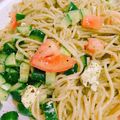 M0E_'s cooksnap of when they made 冷製バジルパスタ★ジュノベーゼは簡単～.