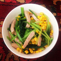 ピンクフレンチ's cooksnap of when they made 簡単！我が家の小松菜とスパム炒め.