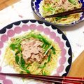 クック4MAENC☆'s cooksnap of when they made えのきでヘルシー納豆ツナおろしスパゲティ.