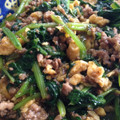 ♪★noriko★♪'s cooksnap of when they made 豚たまホウレン草の三色炒め　簡単.