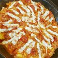 （・×・）♪'s cooksnap of when they made ツナ＆トマトソースdeチーズポテト焼き♡.