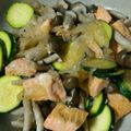ちびっことんとん's cooksnap of when they made 塩麹鮭とズッキーニのソテー.