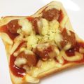 ayaakari's cooksnap of when they made がっつり美味しい♪ミートボールのトースト.