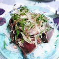ＴＯＭＯＷＡＴ's cooksnap of when they made 茗荷と大葉で♪さっぱりかつおたたき.