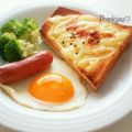 ねっちゃんっ's cooksnap of when they made 七味マヨチーズトースト.