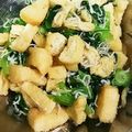 まーにゃ。's cooksnap of when they made 簡単☆小松菜とフンワリ油揚げのおひたし.