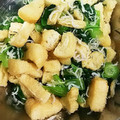 まーにゃ。's cooksnap of when they made 簡単☆小松菜とフンワリ油揚げのおひたし.