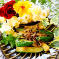 makichihua's cooksnap of when they made 簡単おつまみ！きゅうりとジャコの山椒炒め.