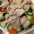 やすぴょん２９'s cooksnap of when they made 炒め春菊のしゃぶしゃぶ豚バラ巻き.