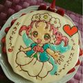 プチコ3830's cooksnap of when they made チョコとナパージュでキャラケーキ☆.
