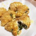 irunon's cooksnap of when they made ささみの大葉チーズ巻きなんちゃってフライ.