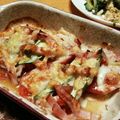 ハチワレねこ's cooksnap of when they made トマトとオクラのバルサミコチーズ焼き.