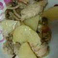 ェリンコ's cooksnap of when they made 鶏、じゃがいも、しめじのレンジ蒸し★.