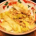 karenkiho's cooksnap of when they made 簡単時短♪鮭缶とキャベツのバタポン炒め.