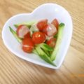 そらてんママ's cooksnap of when they made トマトきゅうり簡単サラダ☆サンドイッチも.