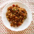 pitachan1's cooksnap of when they made 大根の葉と竹輪で◇カレーリメイク炒飯.