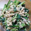 ＳＲＨ's cooksnap of when they made 小松菜・糸こんにゃく・豚肉の卵炒め.