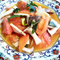 kurukurumin's cooksnap of when they made エリンギ・長芋・トマトの中華風塩炒め.