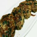 黒ｱﾒ's cooksnap of when they made 子供も大好き！もやしと韮のハンバーグ.