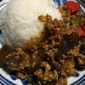 banabie's cooksnap of when they made ナスとひき肉のカレー.